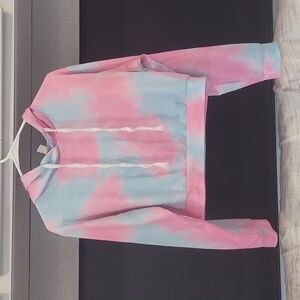 Tie dye crop hoodie